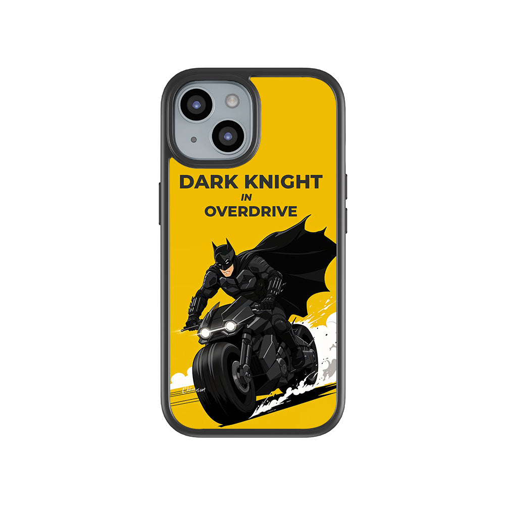 Dark Knight Overdrive Comics 3D Skin with Shockguard Armour Magsafe Case for Apple iPhone 15
