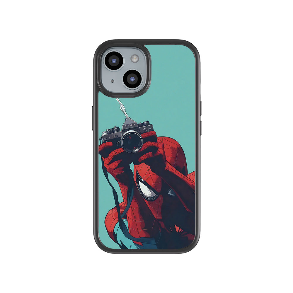 Spider-Man: Picture Perfect Shot 3D Skin with Shockguard Armour Magsafe Case for Apple iPhone 15 Plus