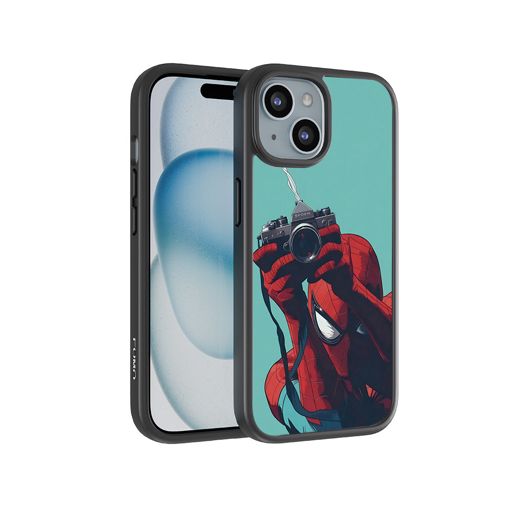 Spider-Man: Picture Perfect Shot 3D Skin with Shockguard Armour Magsafe Case for Apple iPhone 15 Plus