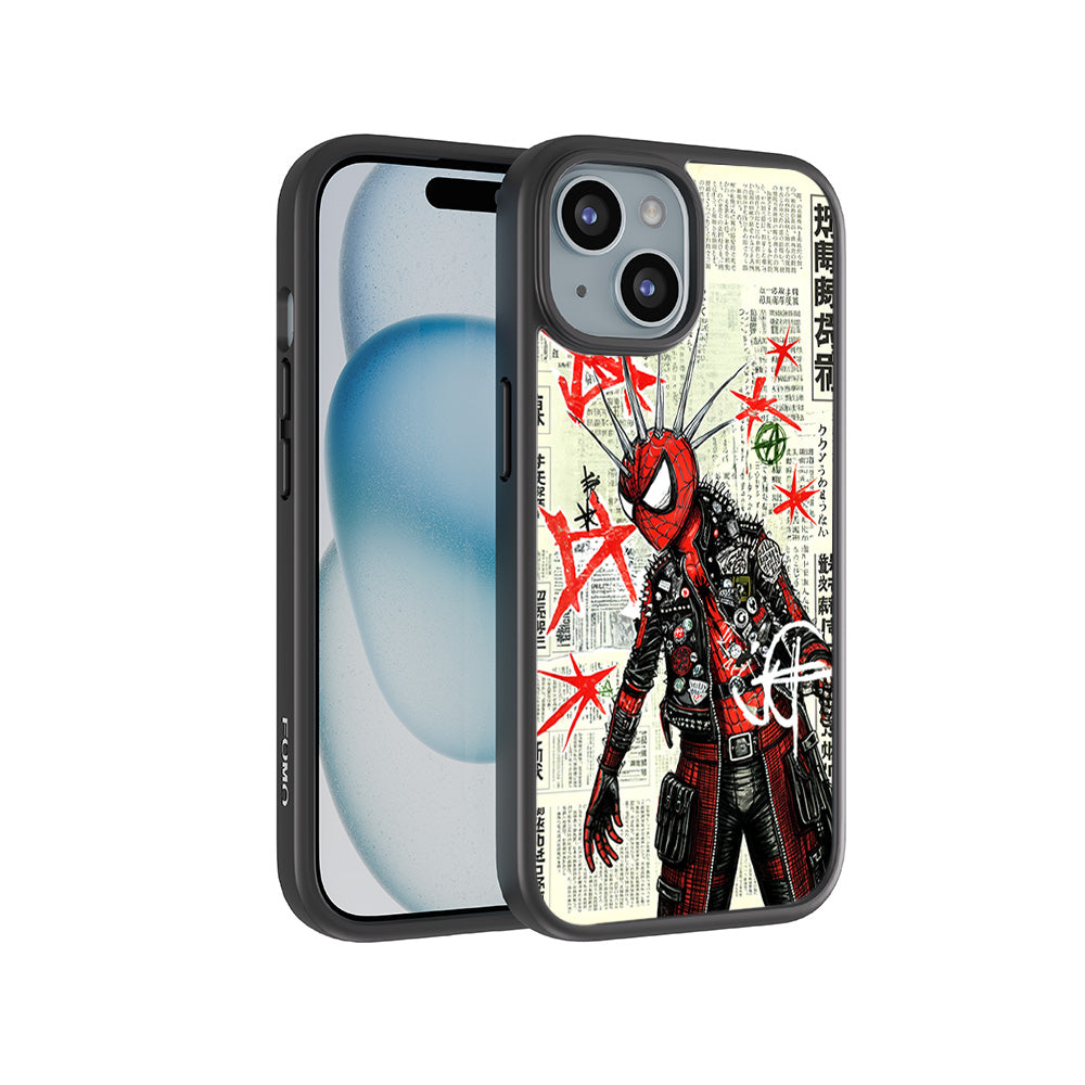Spider Rage 3D Skin with Shockguard Armour Magsafe Case for Apple iPhone 15
