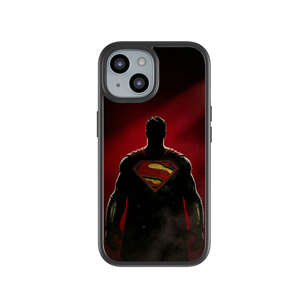 Man of Steel 3D Skin with Shockguard Armour Magsafe Case for Apple iPhone 15