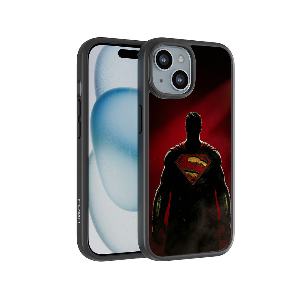 Man of Steel 3D Skin with Shockguard Armour Magsafe Case for Apple iPhone 15