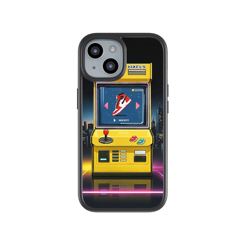 Pixel Sneaker Arcade 3D Skin with Shockguard Armour Magsafe Case for Apple iPhone 15