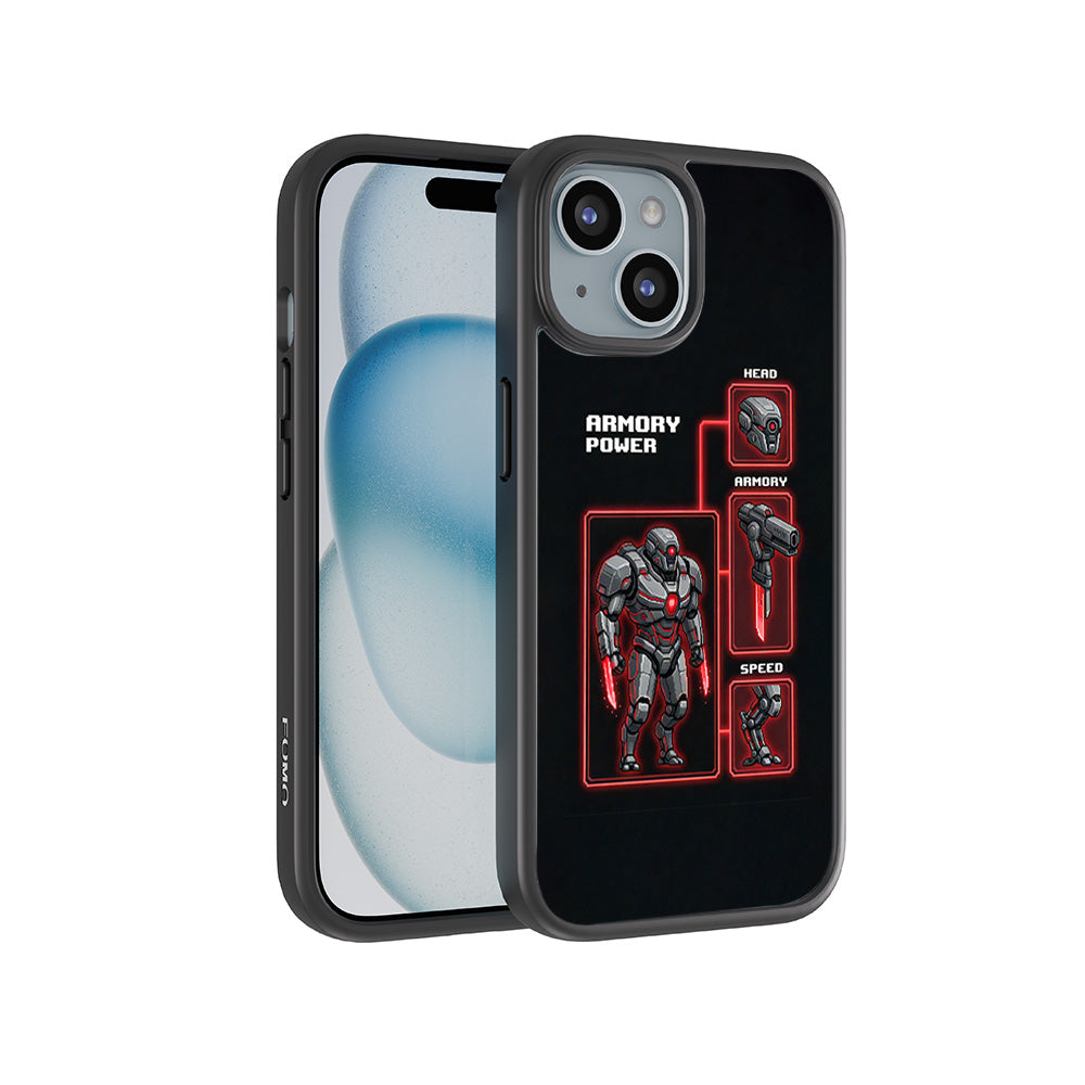 Armory Power 3D Skin with Shockguard Armour Magsafe Case for Apple iPhone 15