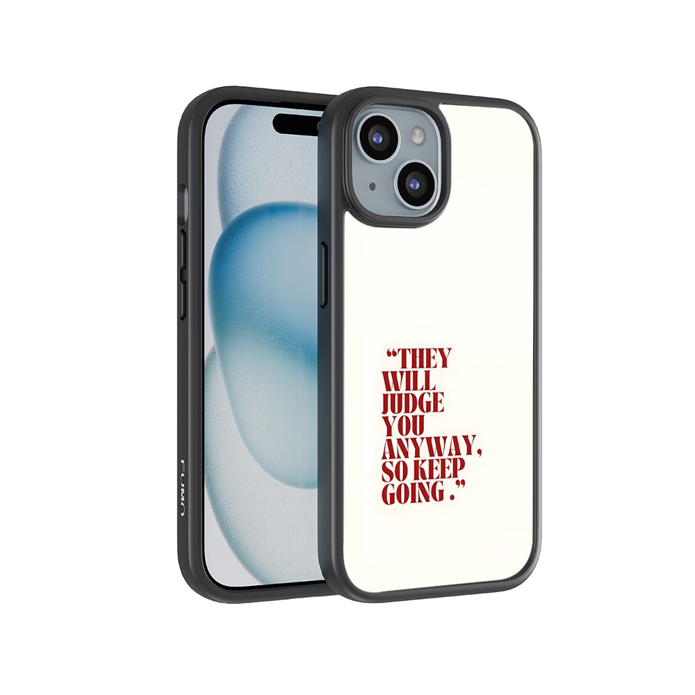 They Will Judge You 3D Skin with Shockguard Armour Magsafe Case for Apple iPhone 15