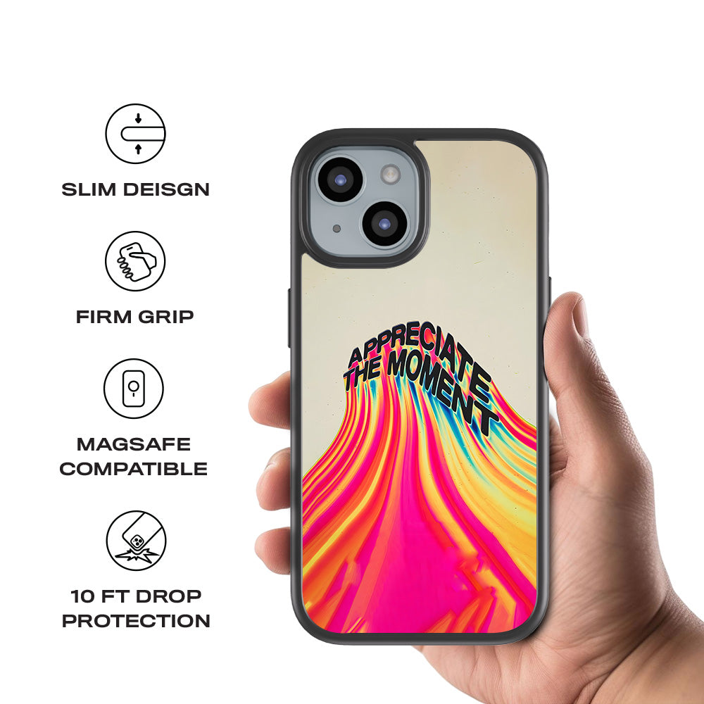 Appreciate the Moment 3D Skin with Shockguard Armour Magsafe Case for Apple iPhone 15