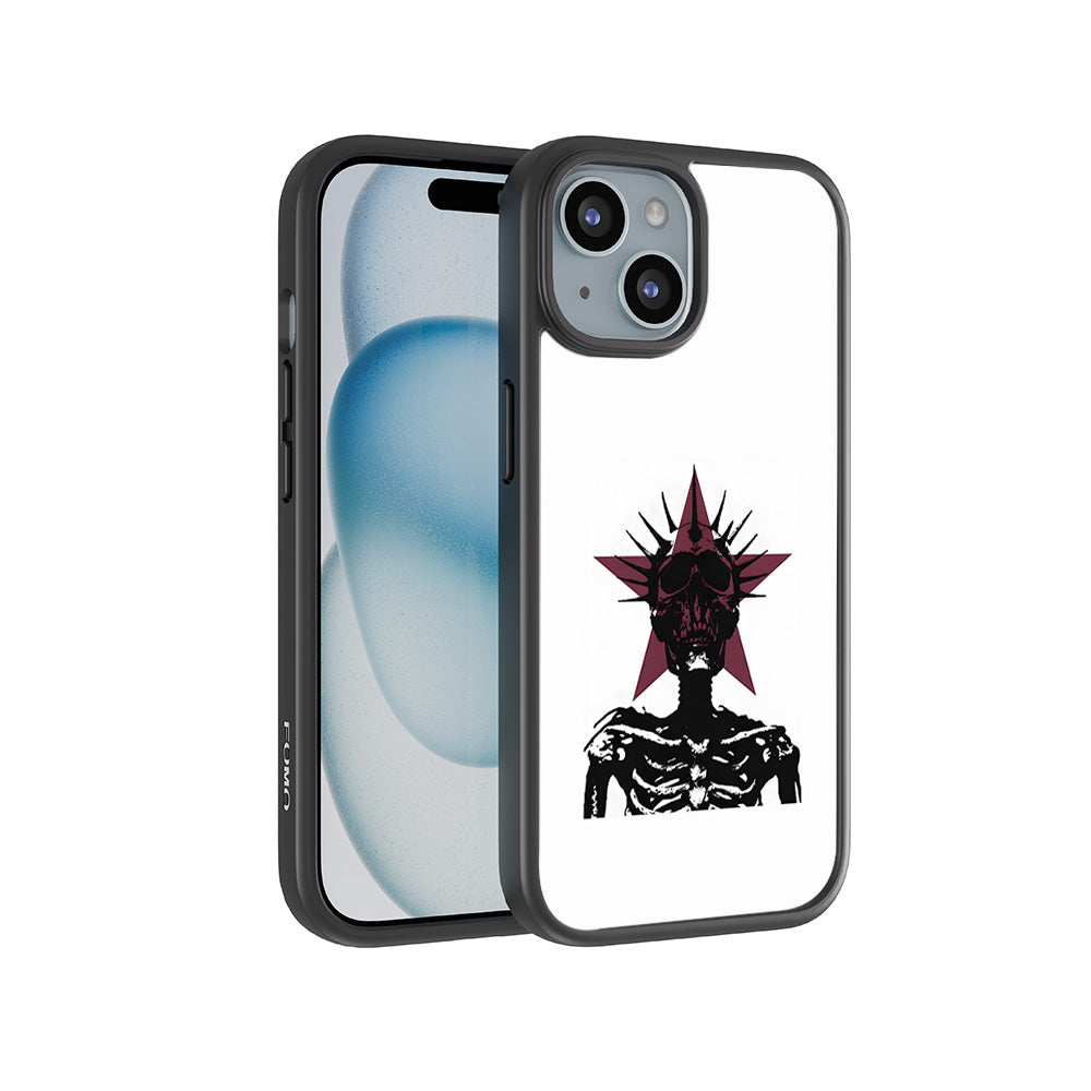 Star Skull Rock 3D Skin with Shockguard Armour Magsafe Case for Apple iPhone 15