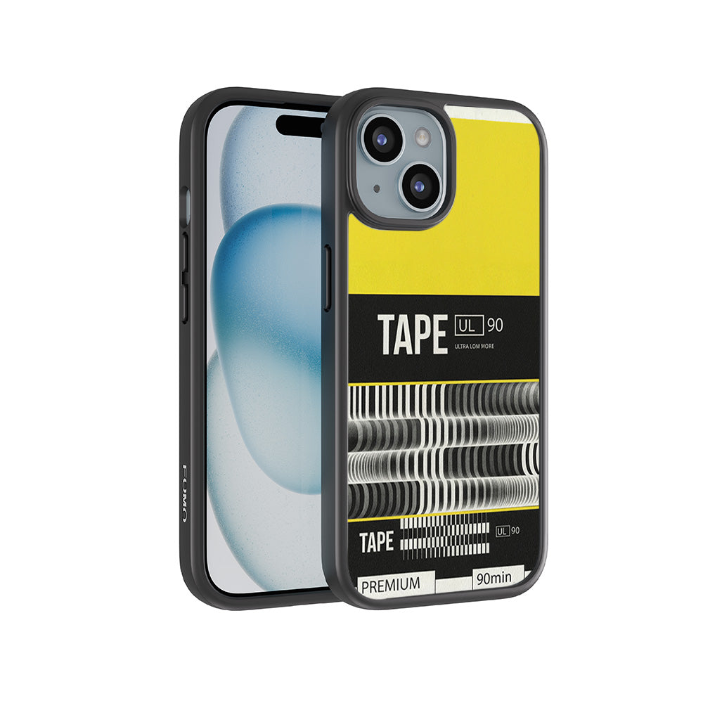 Vintage Tape Ultra 3D Skin with Shockguard Armour Magsafe Case for Apple iPhone 15