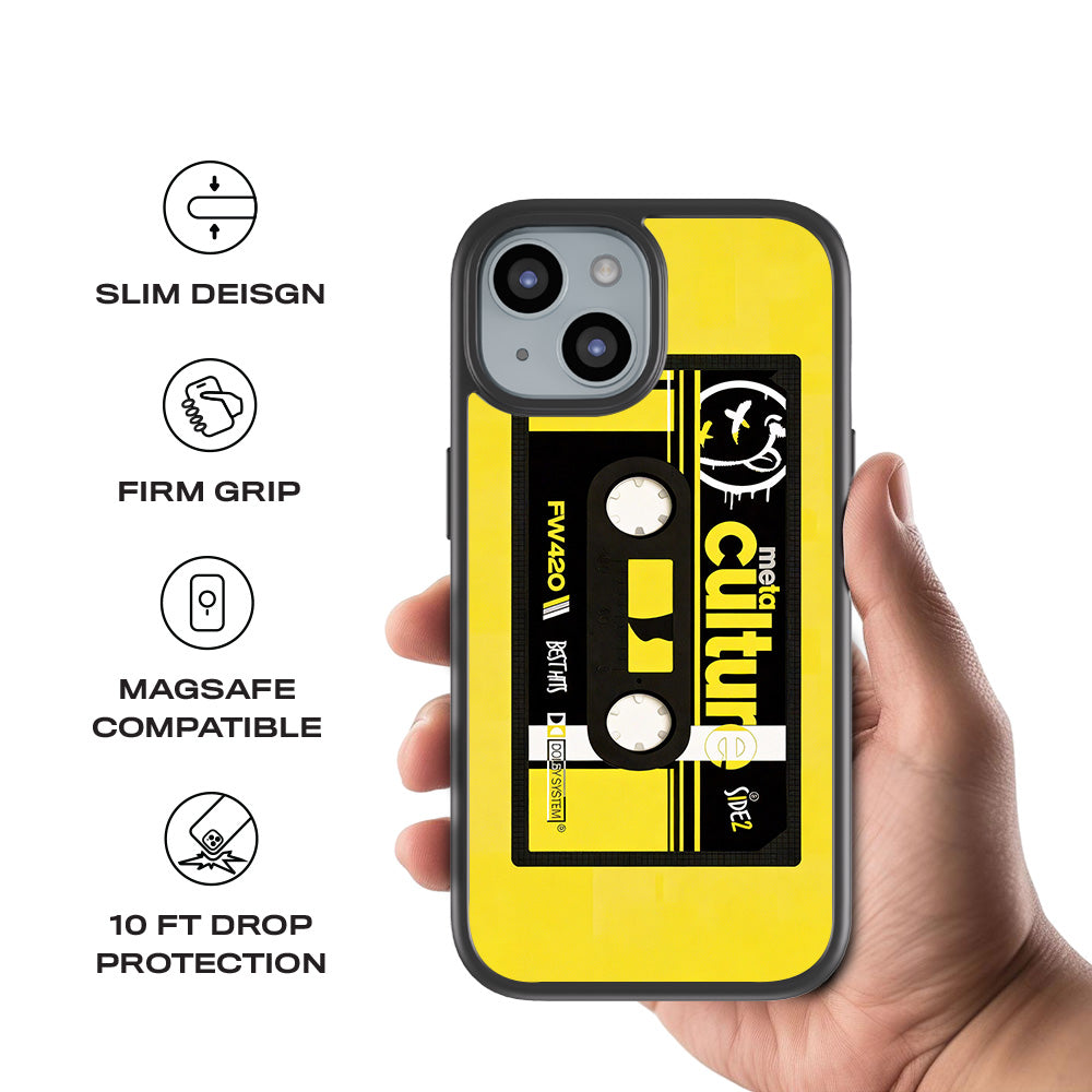 Meta Culture 3D Skin with Shockguard Armour Magsafe Case for Apple iPhone 15