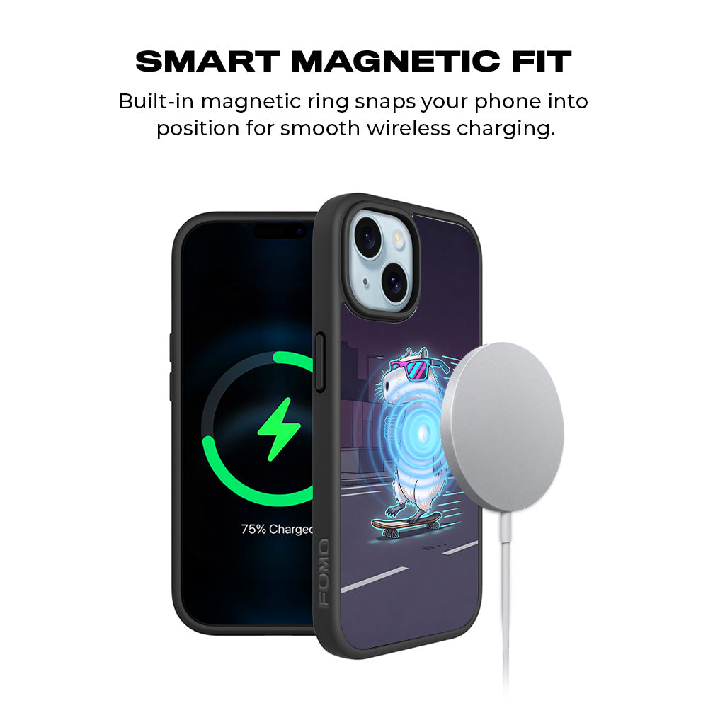 Skater Vibes 3D Skin with Shockguard Armour Magsafe Case for Apple iPhone 15