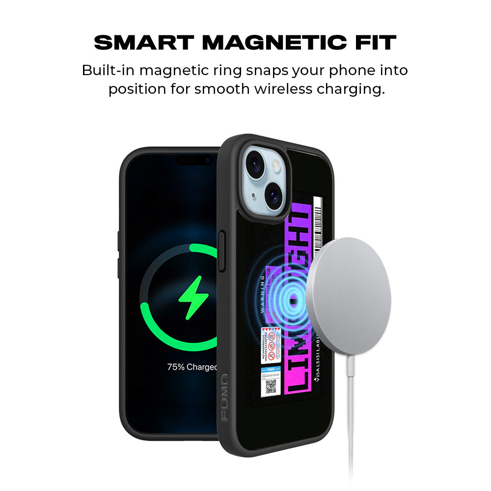 Limelight Mode 3D Skin with Shockguard Armour Magsafe Case for Apple iPhone 15 Plus