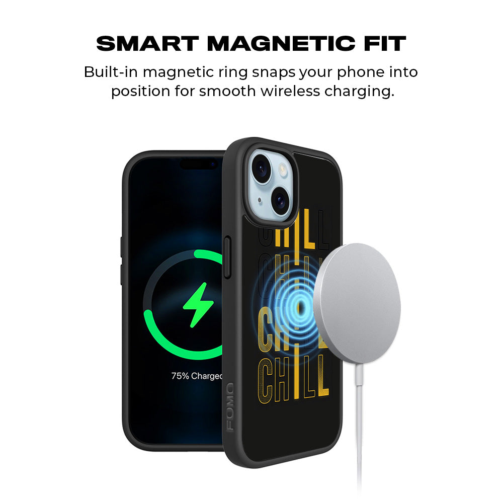 Chill Mode On 3D Skin with Shockguard Armour Magsafe Case for Apple iPhone 15