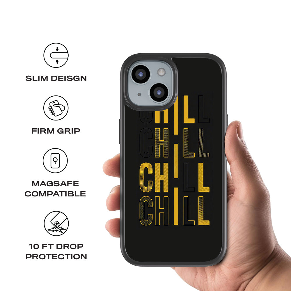 Chill Mode On 3D Skin with Shockguard Armour Magsafe Case for Apple iPhone 15