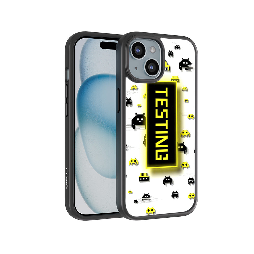 Testing Under Attack 3D Skin with Shockguard Armour Magsafe Case for Apple iPhone 15