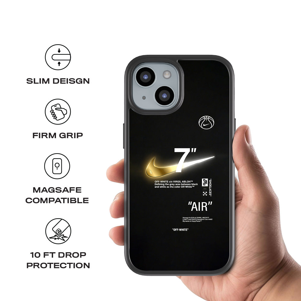 Off-White Sneakerhead 3D Skin with Shockguard Armour Magsafe Case for Apple iPhone 15