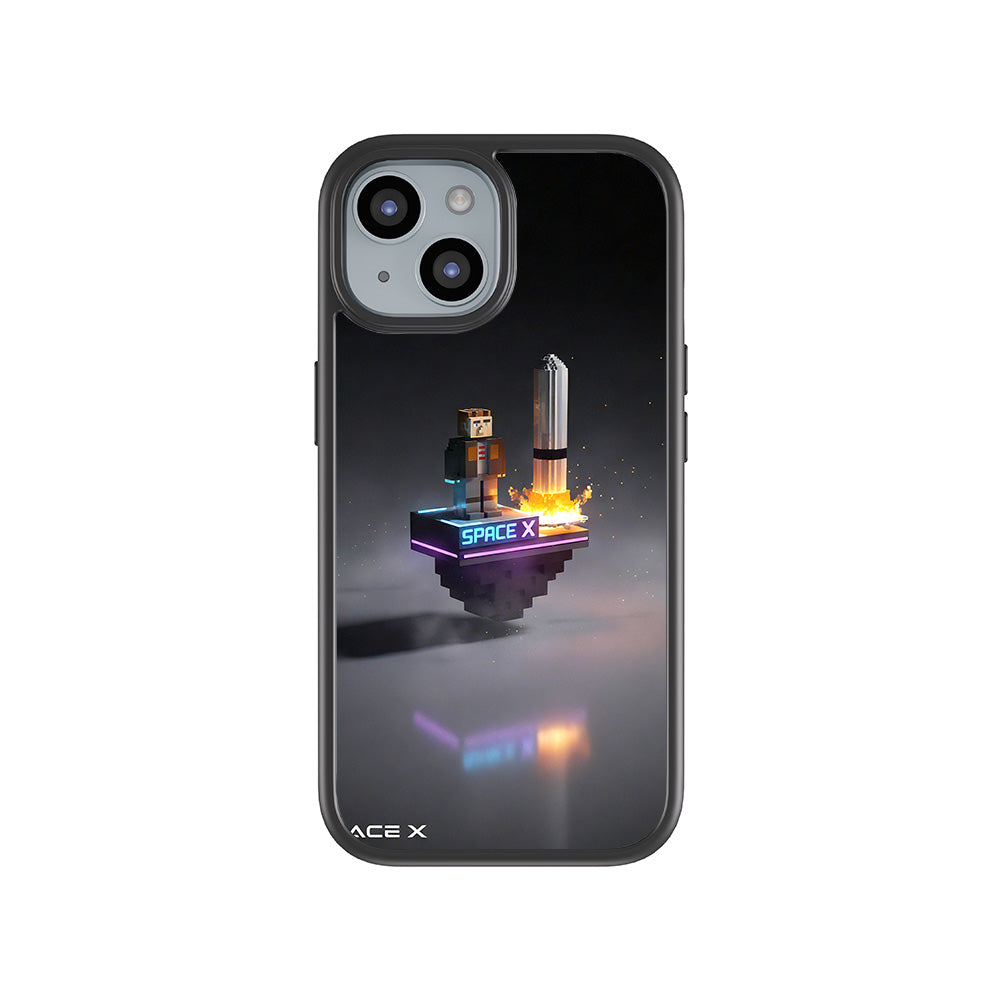 SpaceX Adventure 3D Skin with Shockguard Armour Magsafe Case for Apple iPhone 15
