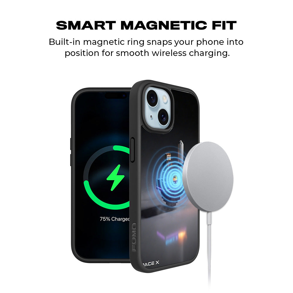 SpaceX Adventure 3D Skin with Shockguard Armour Magsafe Case for Apple iPhone 15