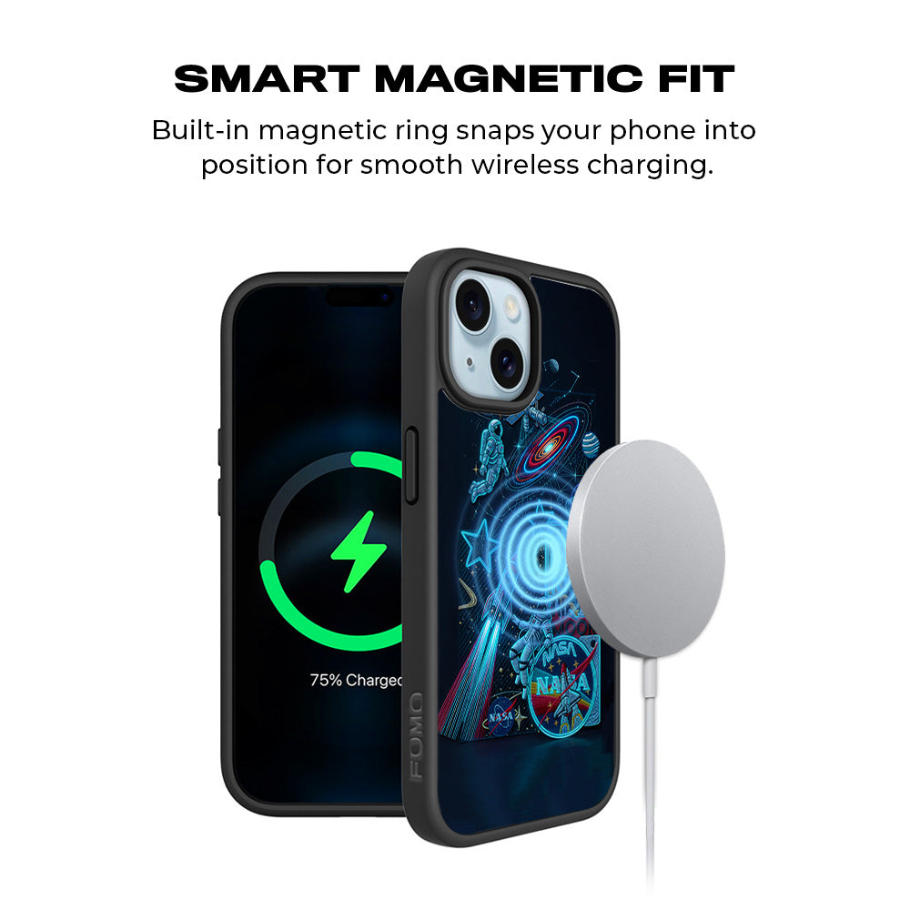 NASA Exploration 3D Skin with Shockguard Armour Magsafe Case for Apple iPhone 15