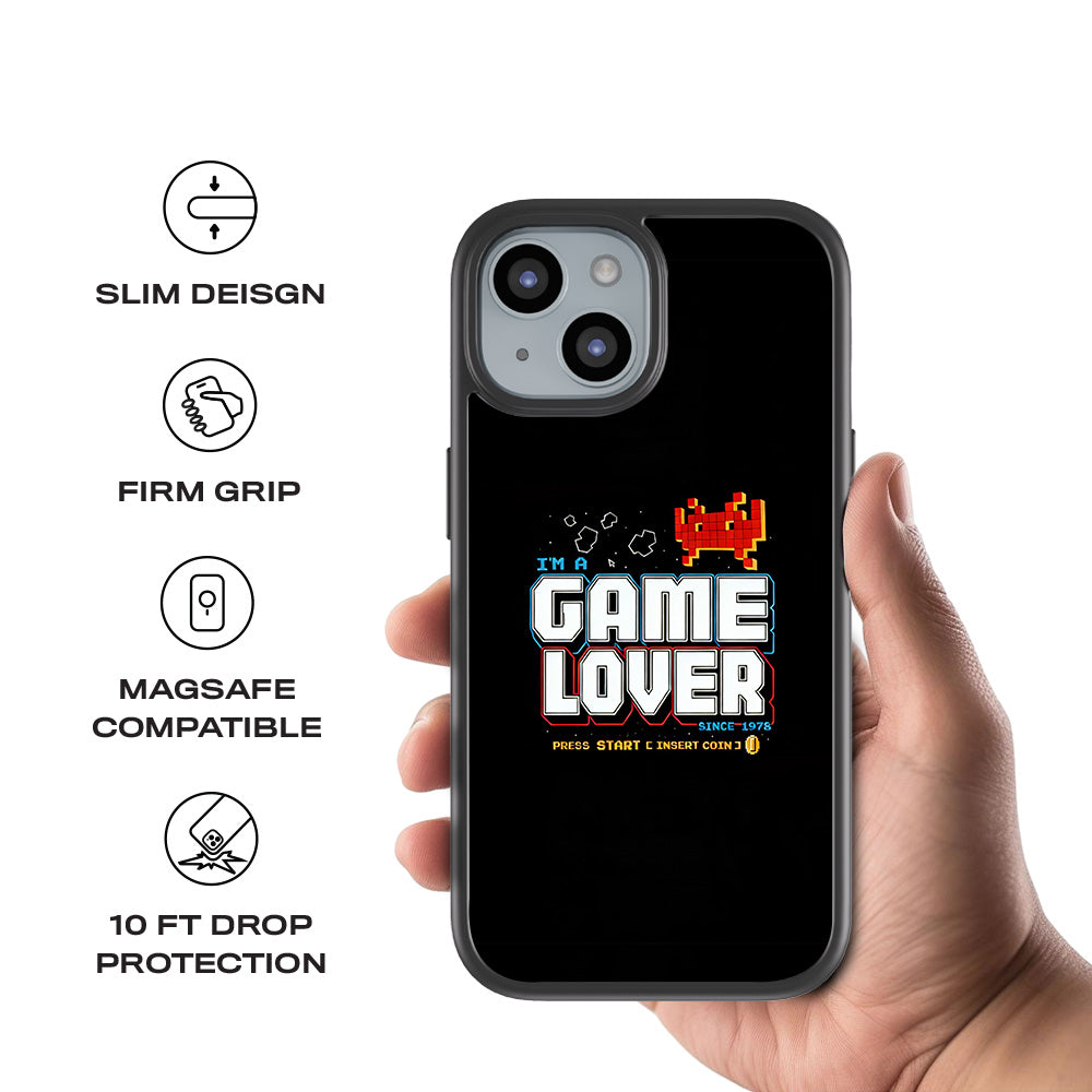 Game Lover 3D Skin with Shockguard Armour Magsafe Case for Apple iPhone 15