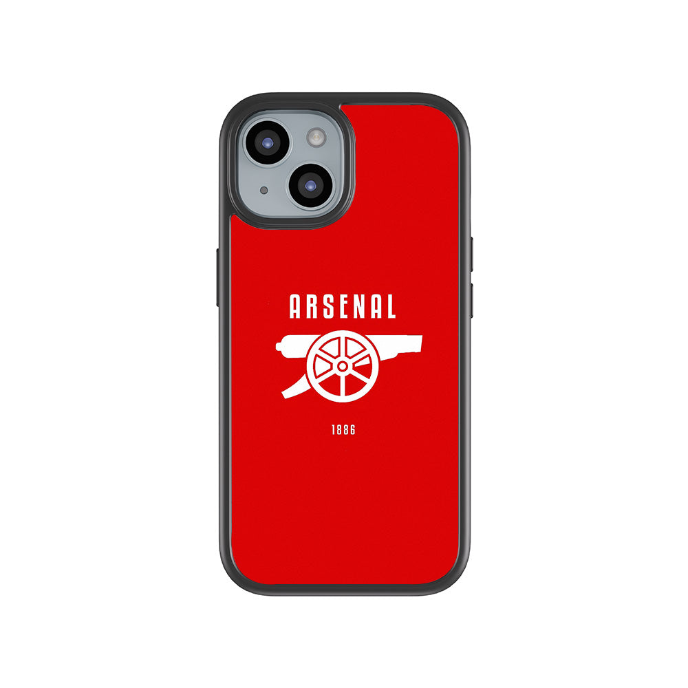 Arsenal Cannon Sports 3D Skin with Shockguard Armour Magsafe Case for Apple iPhone 15