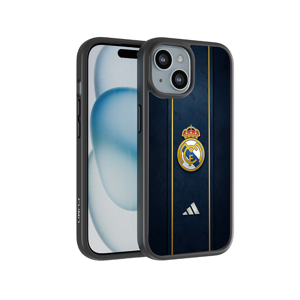 Real Madrid Sports 3D Skin with Shockguard Armour Magsafe Case for Apple iPhone 15