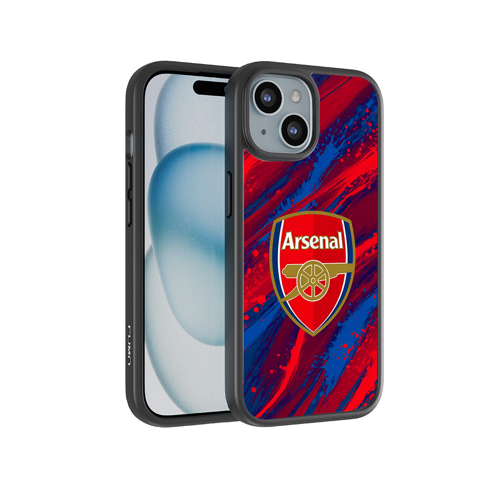 Arsenal Modern Crest Sports 3D Skin with Shockguard Armour Magsafe Case for Apple iPhone 15