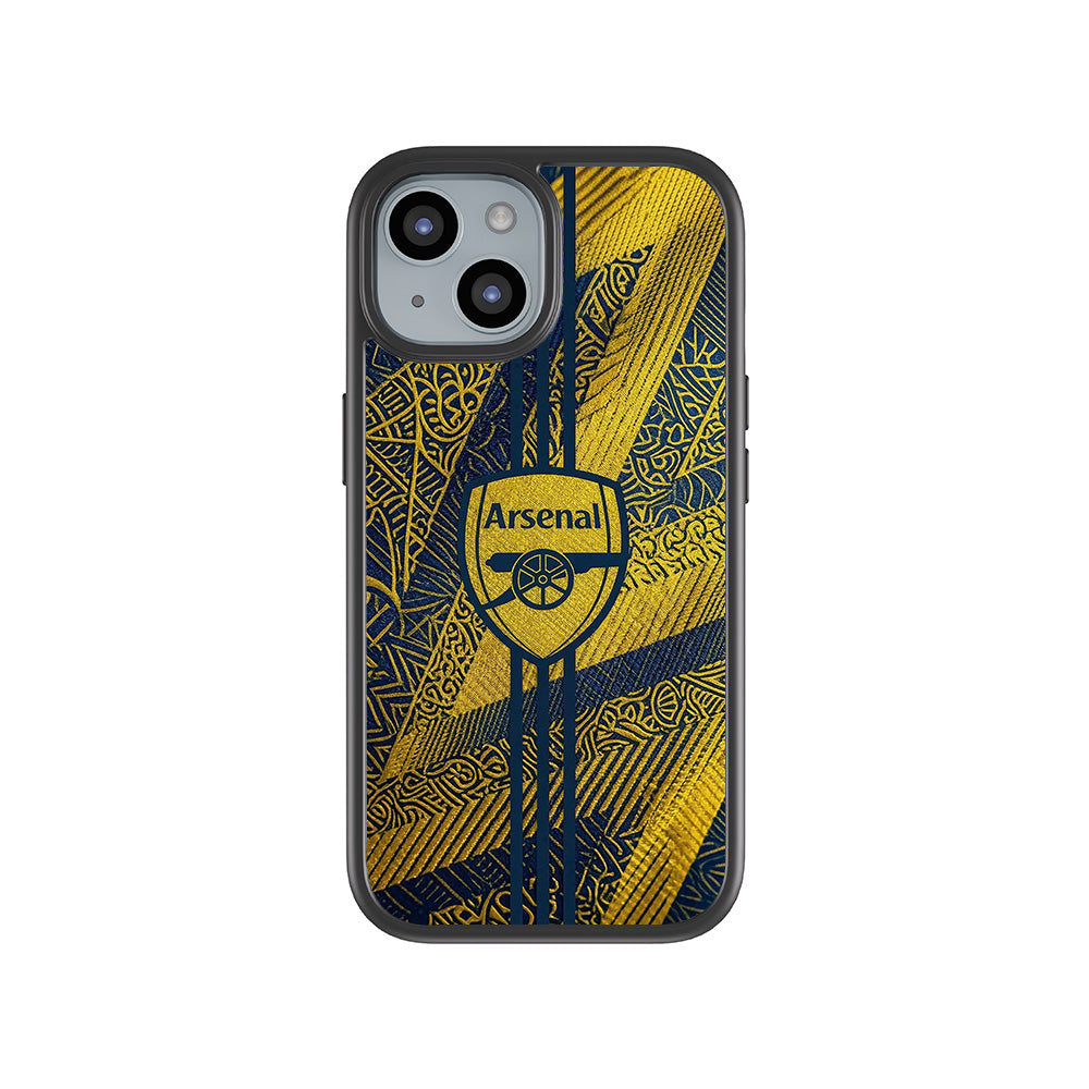 Arsenal Alternate Kit Sports 3D Skin with Shockguard Armour Magsafe Case for Apple iPhone 15 Plus