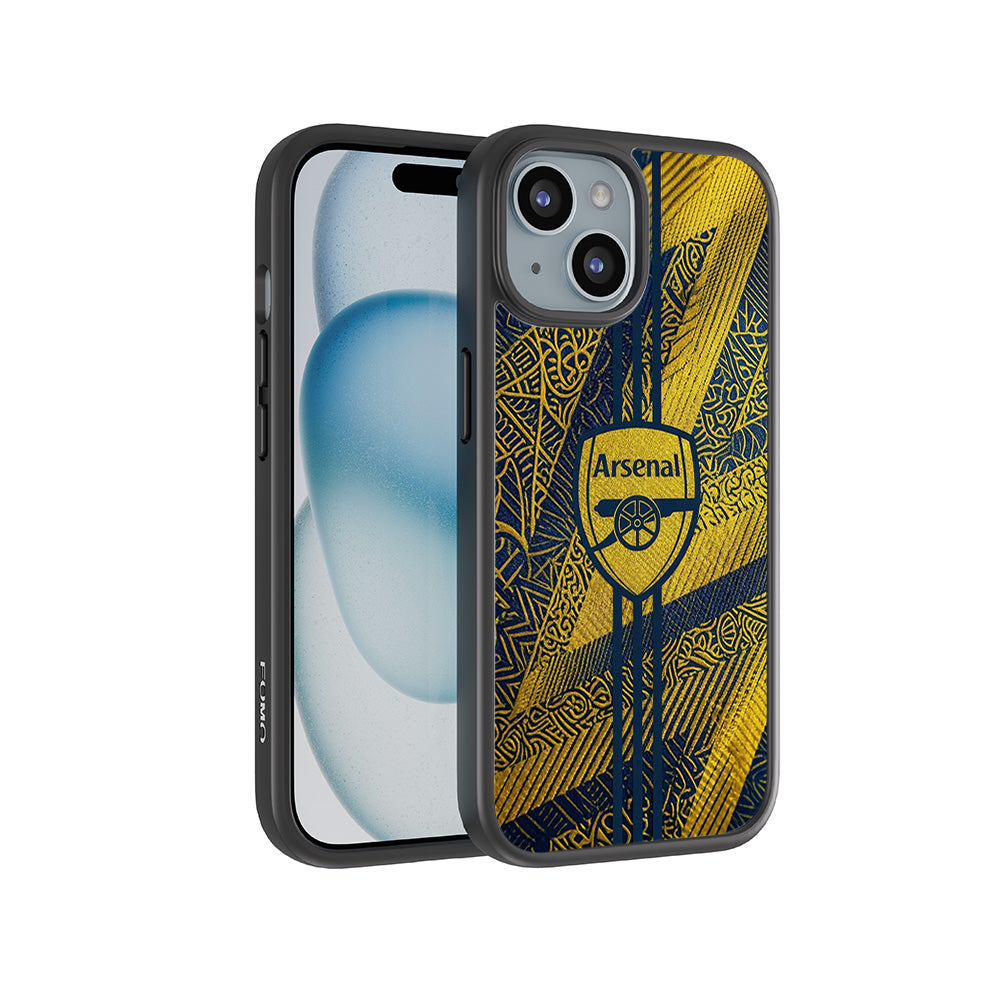 Arsenal Alternate Kit Sports 3D Skin with Shockguard Armour Magsafe Case for Apple iPhone 15 Plus