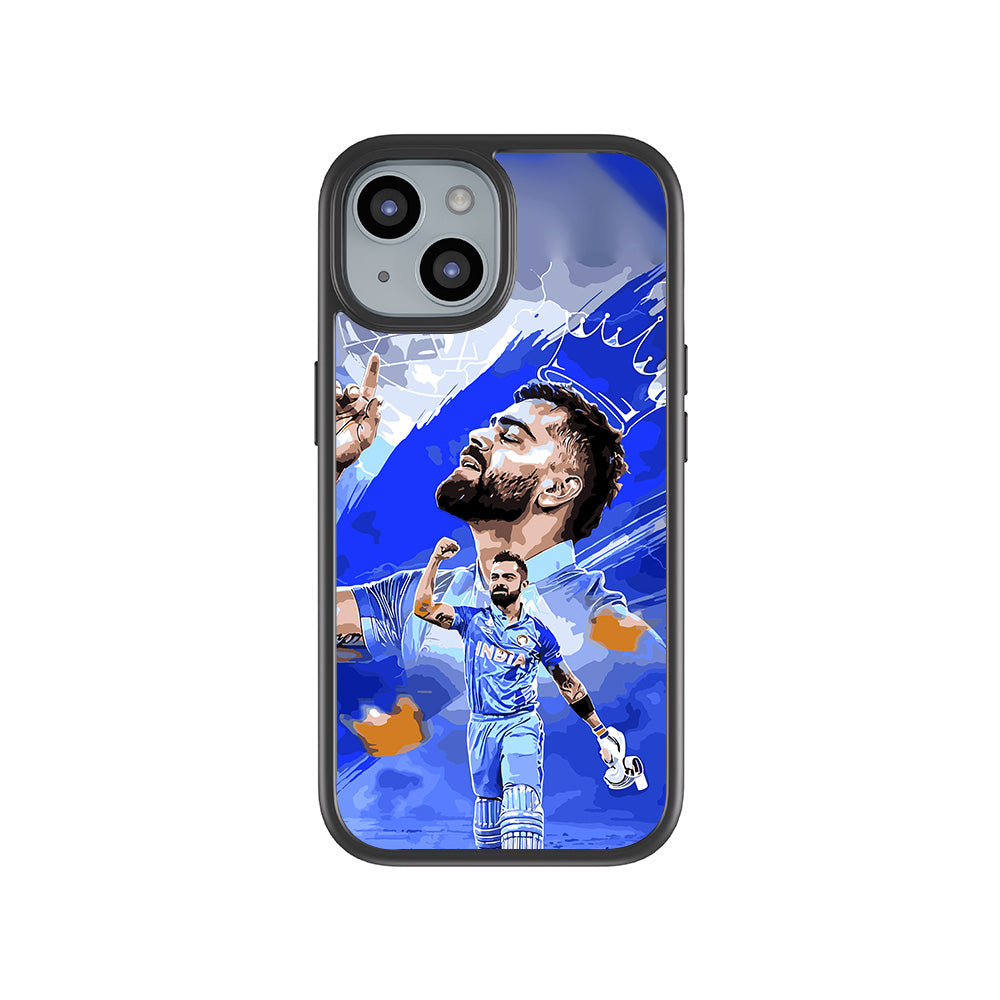Virat Kohli Champion Sports 3D Skin with Shockguard Armour Magsafe Case for Apple iPhone 15