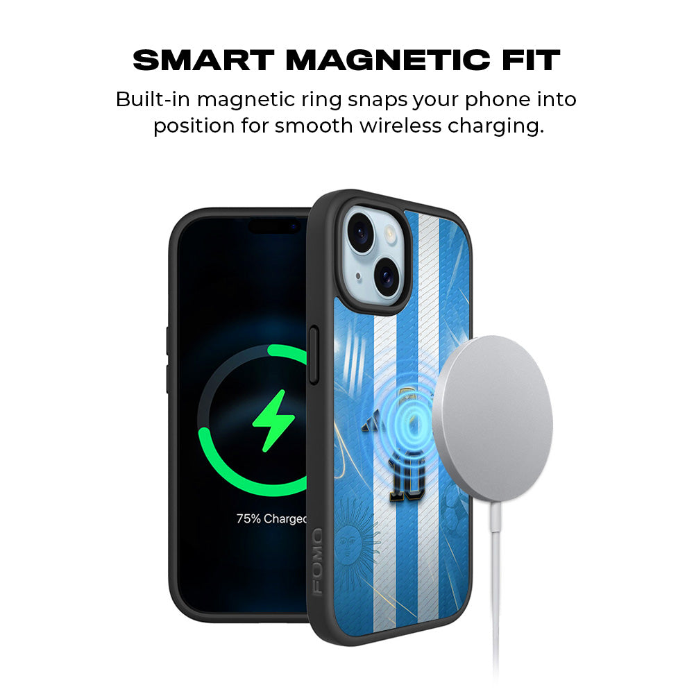 AFA 10 Champion Sports 3D Skin with Shockguard Armour Magsafe Case for Apple iPhone 15