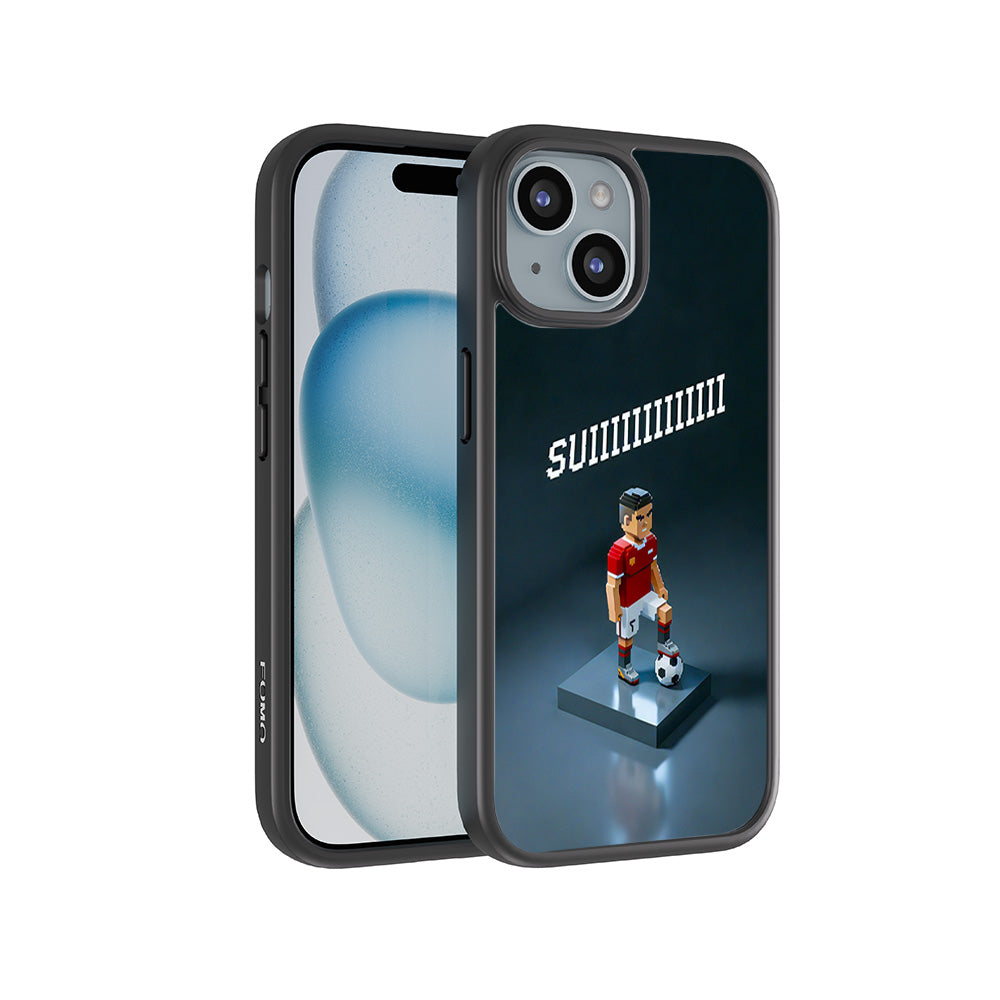 Legend Ronaldo 3D Skin with Shockguard Armour Magsafe Case for Apple iPhone 15