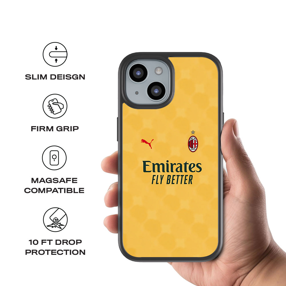 Emirates Yellow 3D Skin with Shockguard Armour Magsafe Case for Apple iPhone 15