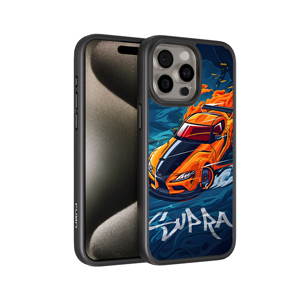Blazing Supra 3D Skin with Shockguard Armour Magsafe Case for Apple iPhone 15 Pro