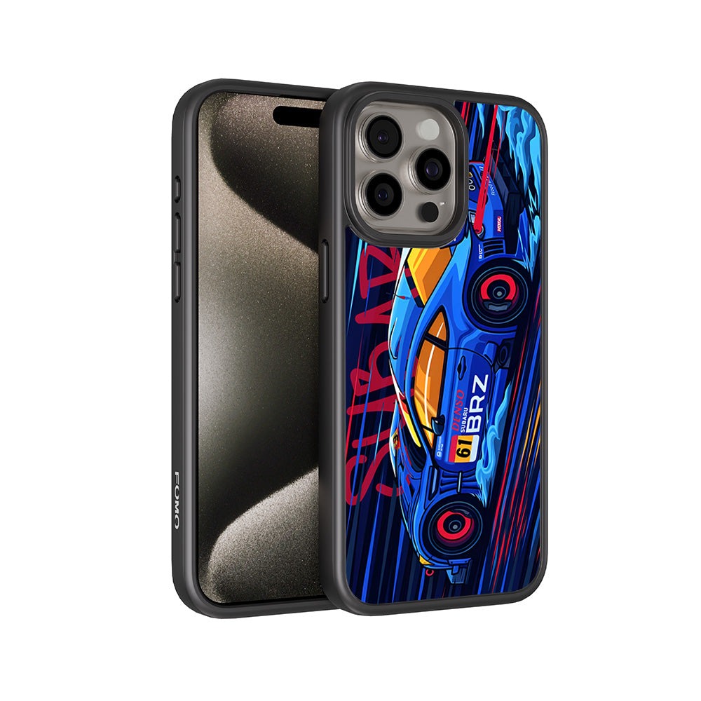 Subaru BRZ 3D Skin with Shockguard Armour Magsafe Case for Apple iPhone 15 Pro
