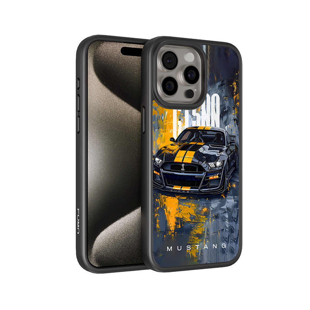 Ford Mustang GT500 3D Skin with Shockguard Armour Magsafe Case for Apple iPhone 15 Pro