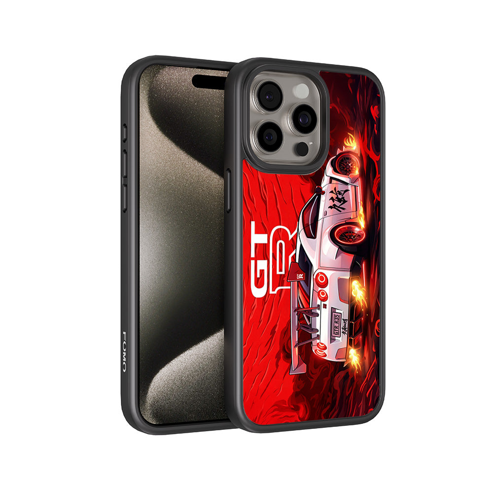 Nissan GTR Racing Edition 3D Skin with Shockguard Armour Magsafe Case for Apple iPhone 15 Pro Max