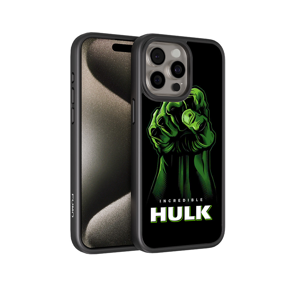 Incredible Hulk Fist Comic 3D Skin with Shockguard Armour Magsafe Case for Apple iPhone 15 Pro