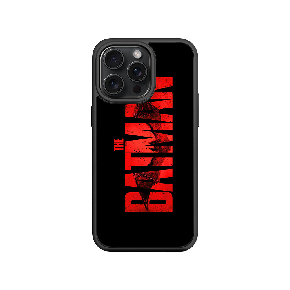 The Batman in Bold Red 3D Skin with Shockguard Armour Magsafe Case for Apple iPhone 15 Pro
