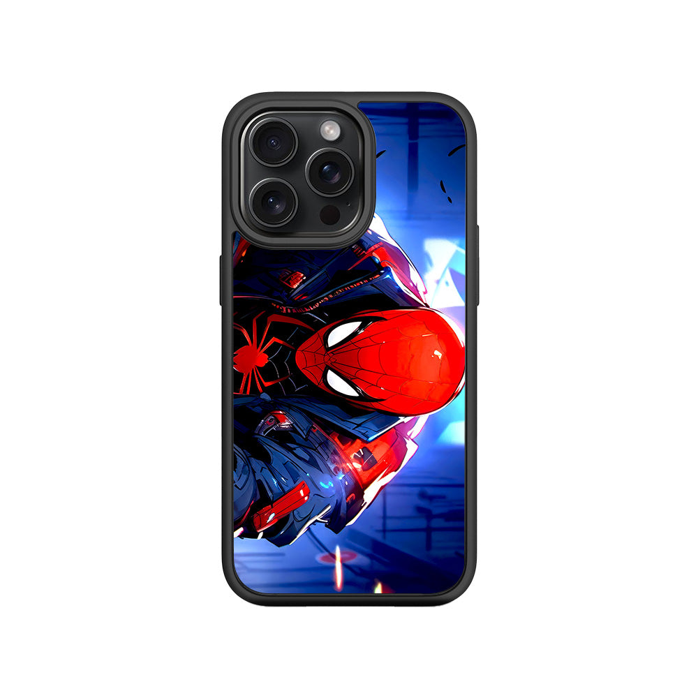 Spider-Man Reloaded 3D Skin with Shockguard Armour Magsafe Case for Apple iPhone 15 Pro Max