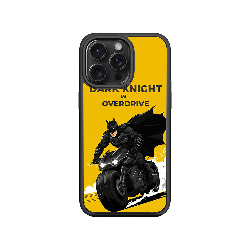 Dark Knight Overdrive Comics 3D Skin with Shockguard Armour Magsafe Case for Apple iPhone 15 Pro