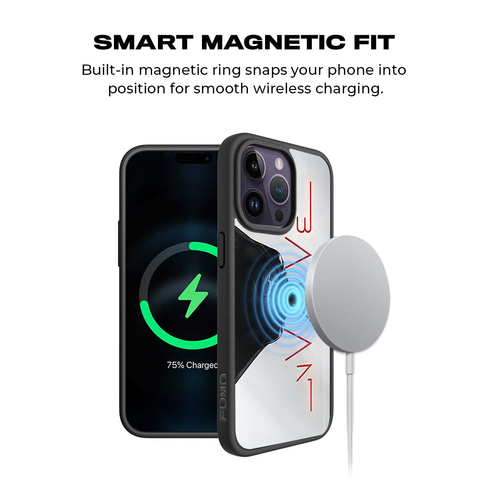 Midnight and 15 Plustector 3D Skin with Shockguard Armour Magsafe Case for Apple iPhone 15 Pro