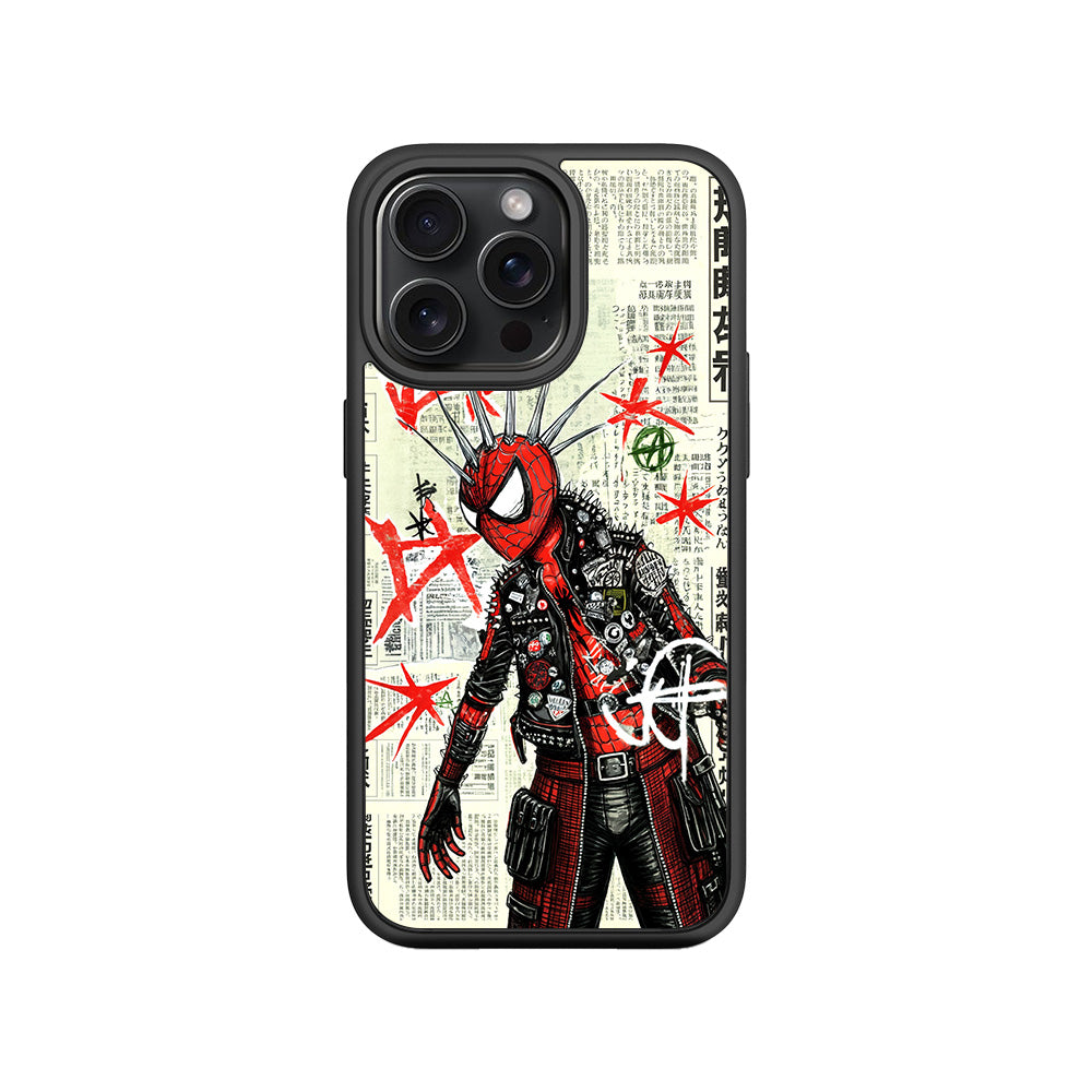 Spider Rage 3D Skin with Shockguard Armour Magsafe Case for Apple iPhone 15 Pro