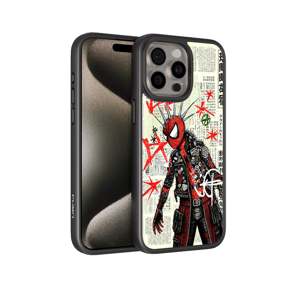 Spider Rage 3D Skin with Shockguard Armour Magsafe Case for Apple iPhone 15 Pro