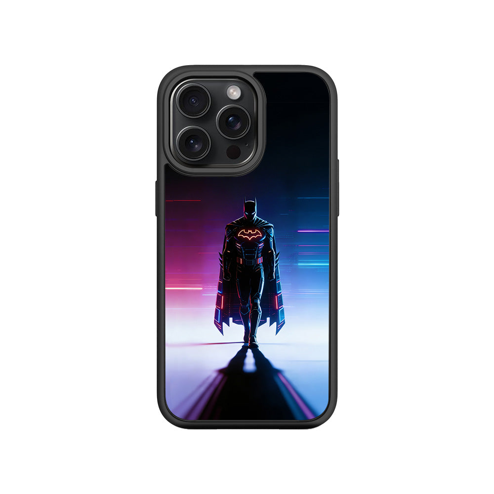 Superhero Neon Streaks 3D Skin with Shockguard Armour Magsafe Case for Apple iPhone 15 Pro
