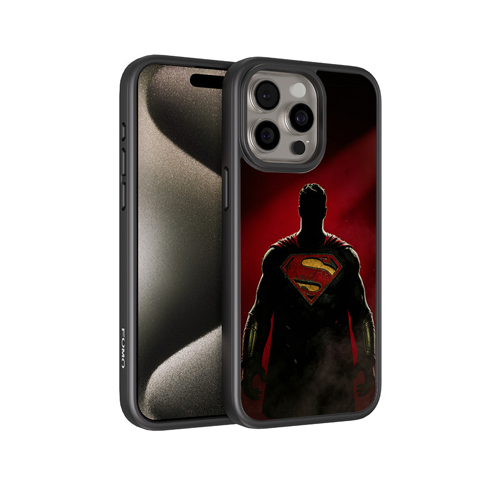 Man of Steel 3D Skin with Shockguard Armour Magsafe Case for Apple iPhone 15 Pro