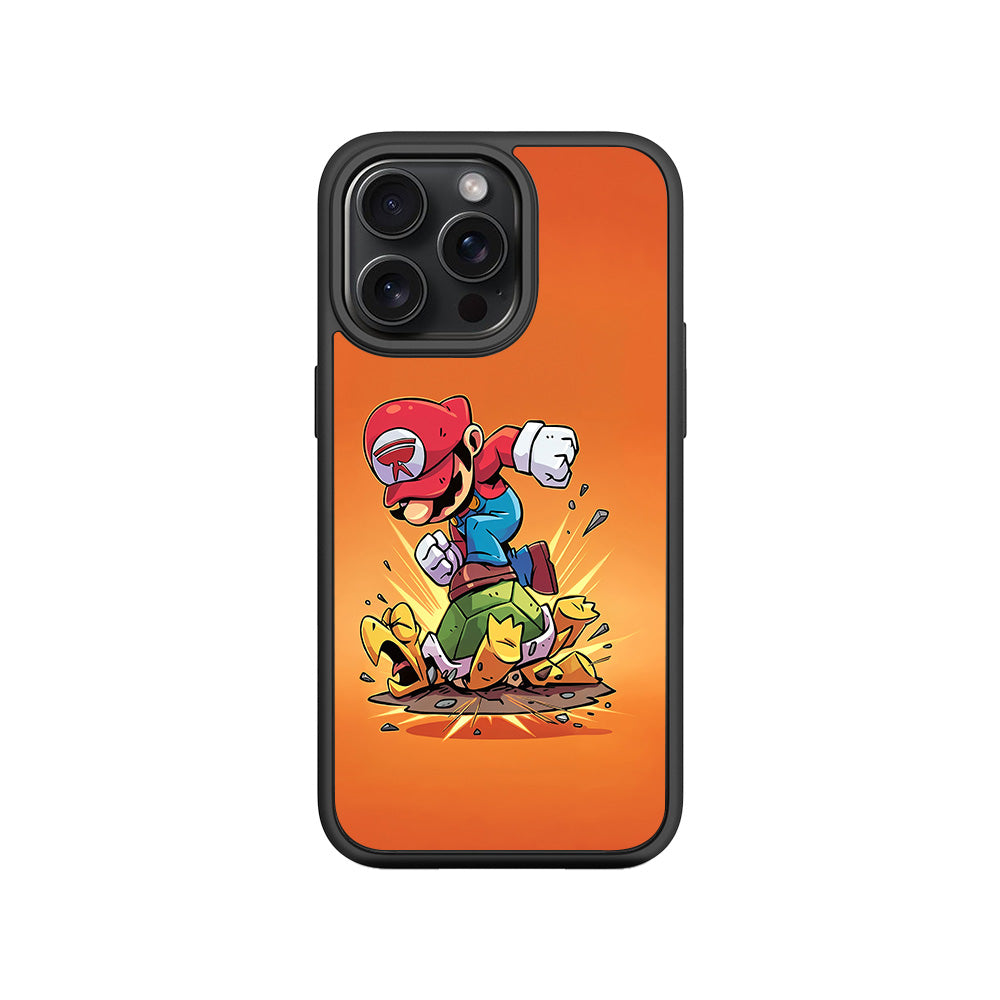 Super Mario Smash 3D Skin with Shockguard Armour Magsafe Case for Apple iPhone 15 Pro