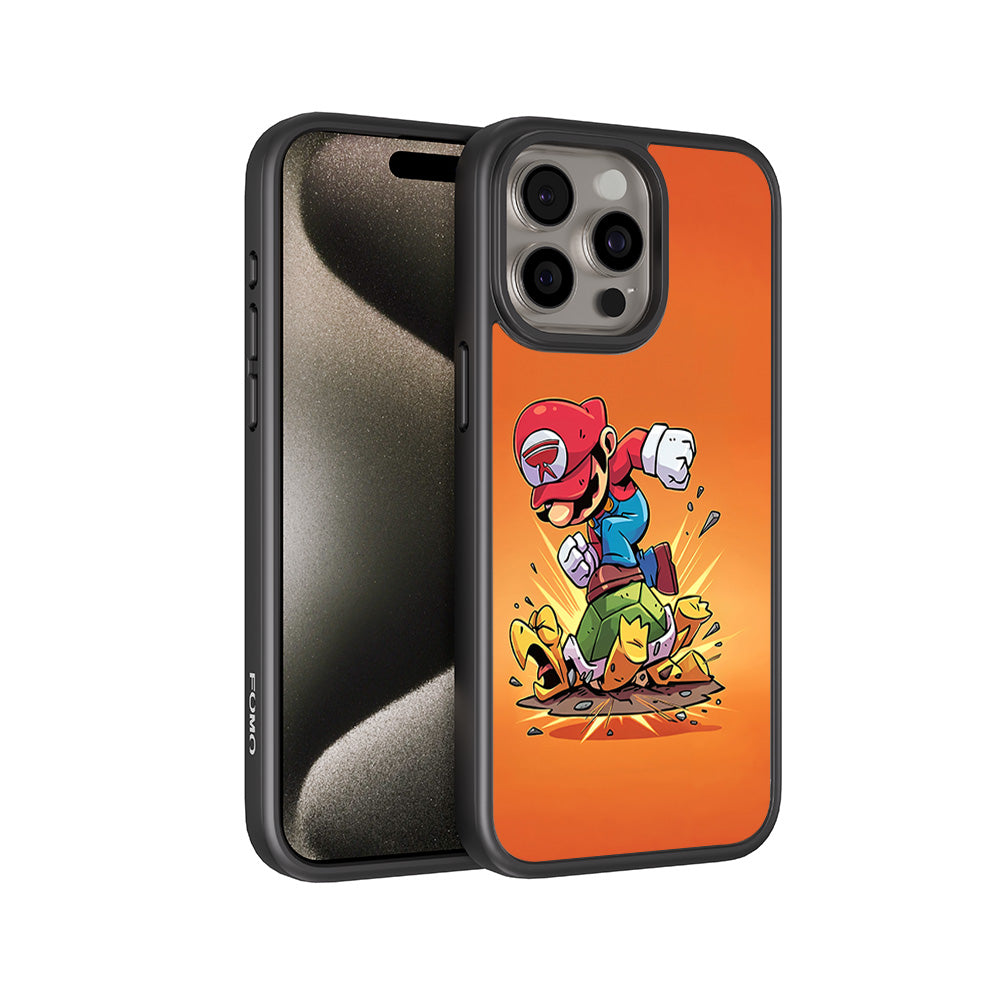 Super Mario Smash 3D Skin with Shockguard Armour Magsafe Case for Apple iPhone 15 Pro