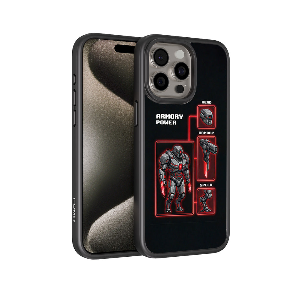 Armory Power 3D Skin with Shockguard Armour Magsafe Case for Apple iPhone 15 Pro Max