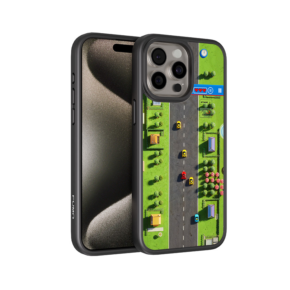 Race to Victory 3D Skin with Shockguard Armour Magsafe Case for Apple iPhone 15 Pro Max