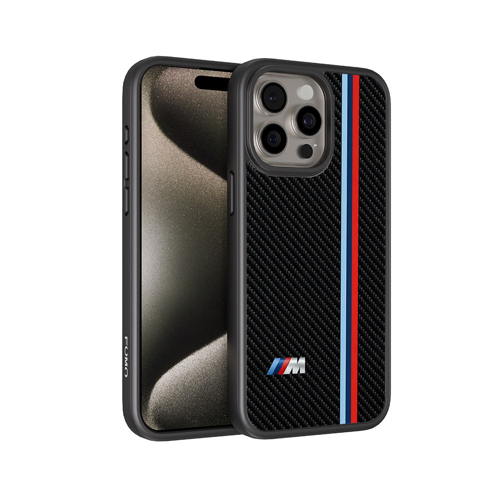 BMW M Series 3D Skin with Shockguard Armour Magsafe Case for Apple iPhone 15 Pro